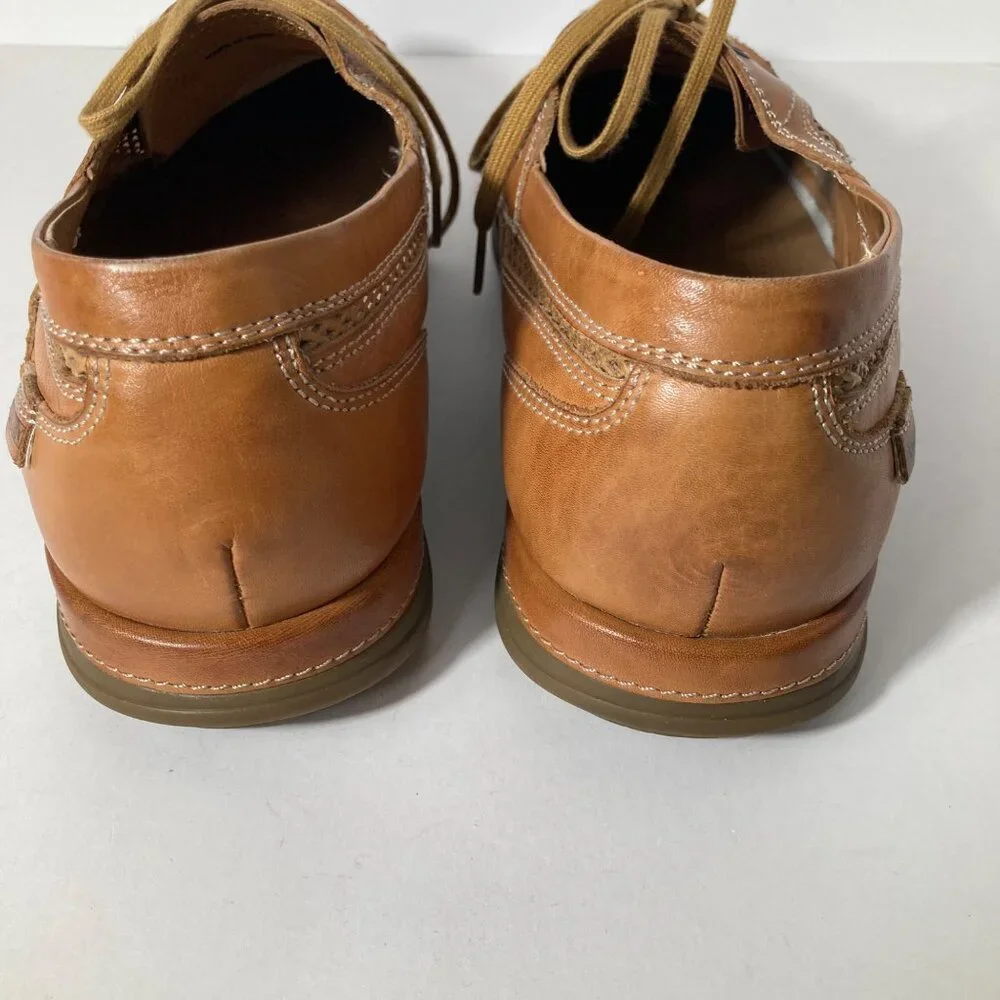 Mens Pikolinos Secolino Leather Lace Up Boat Shoe Brown 45/ US 11.5 or 12 Made I